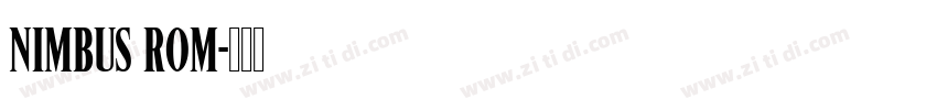 Nimbus Rom字体转换
